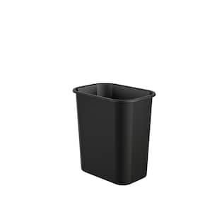 3 Gal. Black Plastic Trash Can (12-Pack)