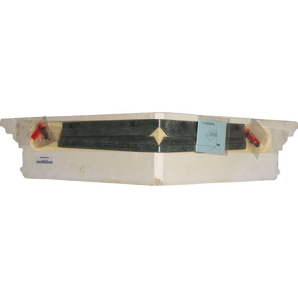 Versailles Floating Urethane Shelf in White - 22.75" x 16.125"