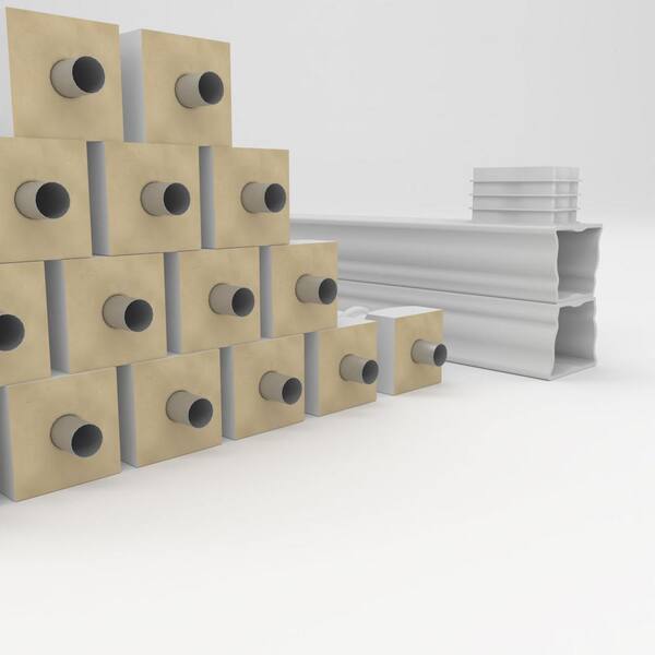 Ekena Millwork Fiberthane Wellington Balustrade 192 in. L x 40 in. H Fiberglass Railing Kit