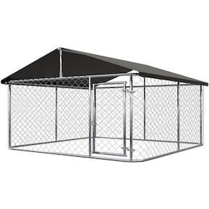 Outdoor Dog Playpen Heavy-Duty Dog Kennel House Mesh Dog Big Cage Pet Kennel Steel Fence with Secure Lock