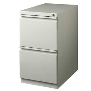 23 in. D 2-Drawer Light Gray Mobile Metal Letter Width 15 in. W Pedestal File Cabinet File-File