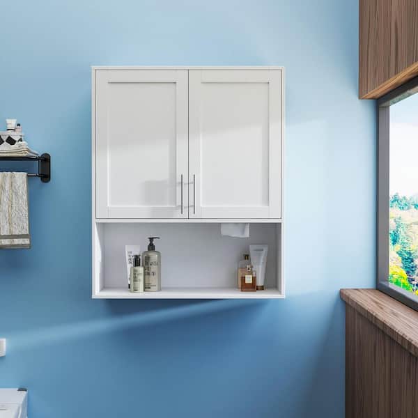 31.5 in. W x 37.8 in. H Rectangular Medicine Cabinet with Mirror
