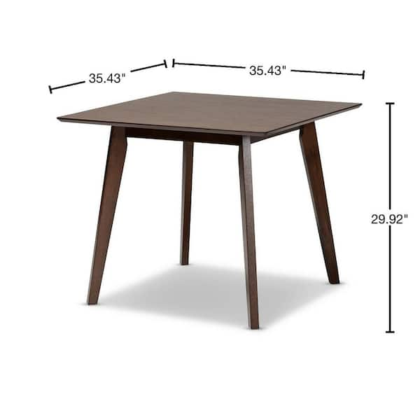 Baxton Studio Pernille Walnut Dining Table 163 10486 HD The Home