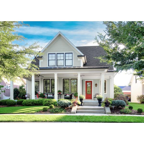 Hardie Plank HZ5 7.25 in. x 144 in. Statement Collection Light Mist Cedarmill Fiber Cement Lap Siding