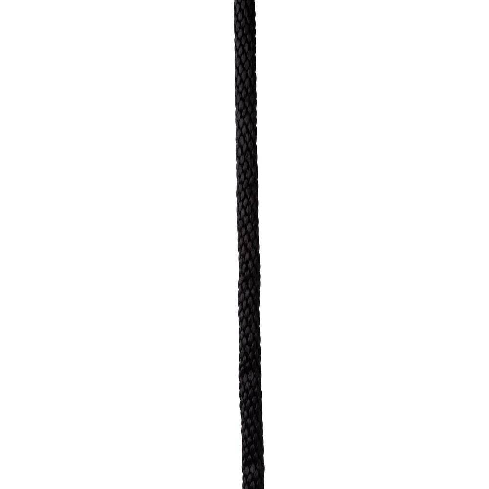 Simple Rope Black Everbilt 5/8 in. x 1 ft. Black Polypropylene Solid Braid Rope 64956 ...