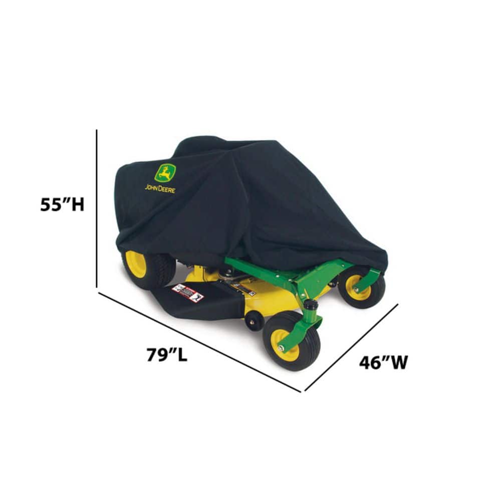 Black Heavy-Duty Universal Zero-Turn Mower Cover with Elastic Hem