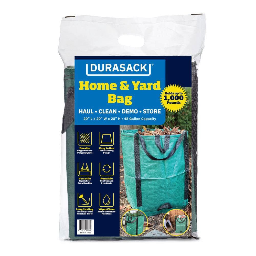 Green Heavy Duty Pop-Up Yard Bag with Reinforced Handles