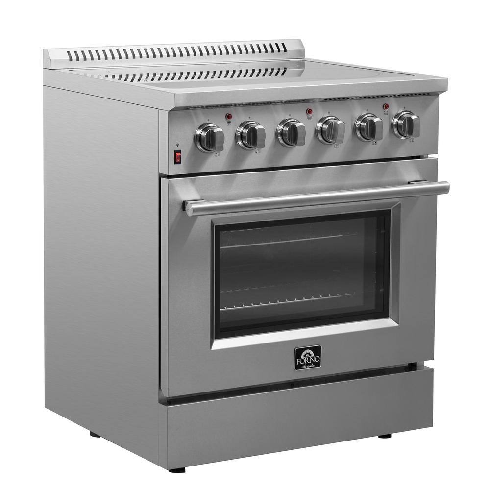 Galiano 30-inch Stainless Steel Freestanding Electric Range with Air Fryer