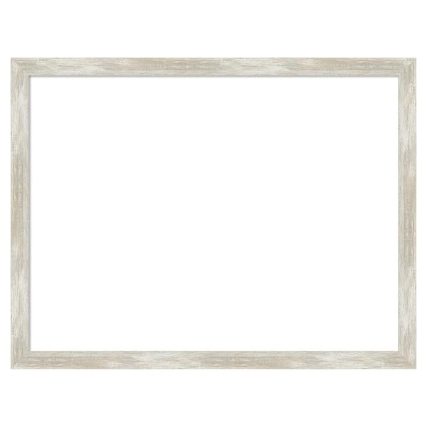 Amanti Art Crackled Metallic Narrow 26 in. x 20 in. Polystyrene Framed Dry Erase Magnetic Memo Board