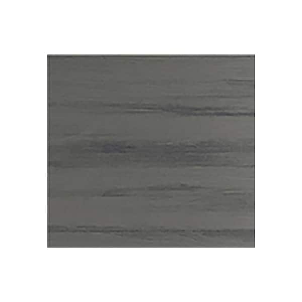 Miami 7.25 in. W x 0.625 in. D x 7.25 in. H Gray Cabinet Door Sample Dark Ash Matte