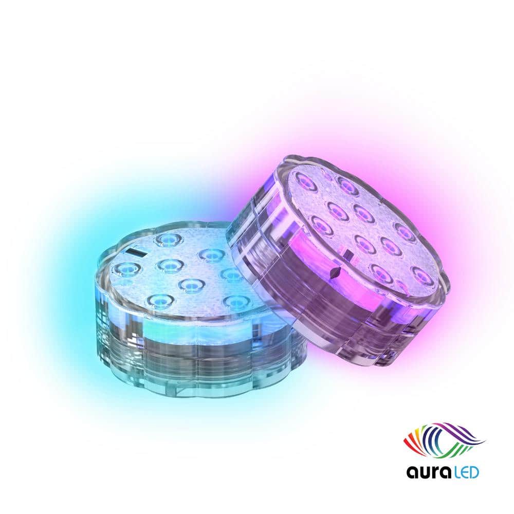 Tzumi Aura LED Color Puck Submersible Light -  5636HD