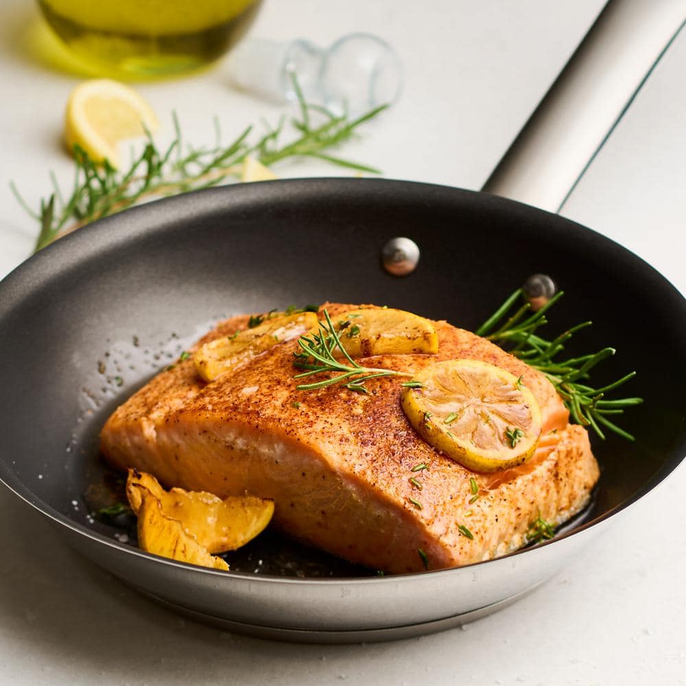 8-Inch Stainless Steel Nonstick Fry Pan with Tri-Ply Base