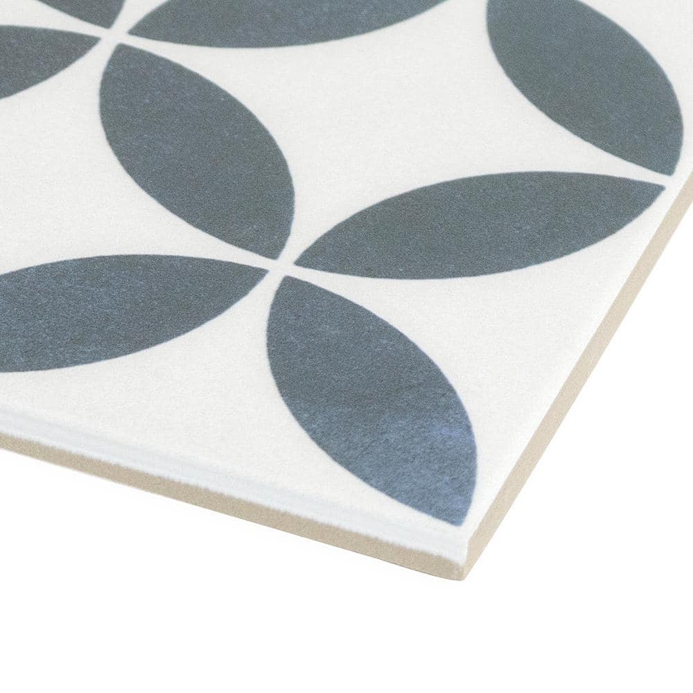 Agave 9" x 9" Matte Multicolor Porcelain Tile
