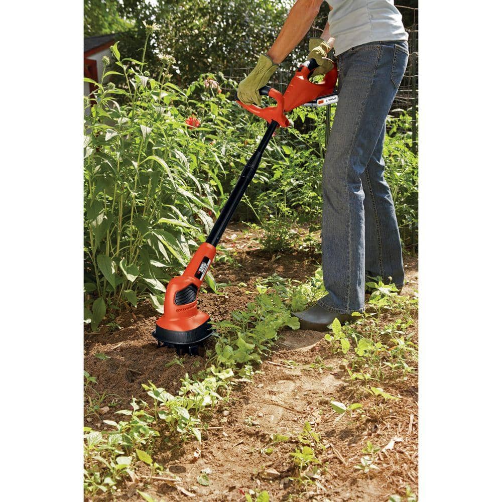 20V MAX 7 in. Lithium-Ion Cordless Garden Cultivator/Tiller with 1.5Ah Battery and Charger Included - 1