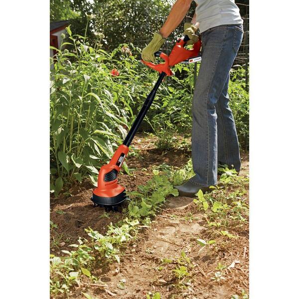 Electric Garden Tiller 20V Cordless Garden Tiller - 48 Steel Tines, 10" Wide Cultivator With 2 Batteries & Charger Battery Powered Garden Cultivator
