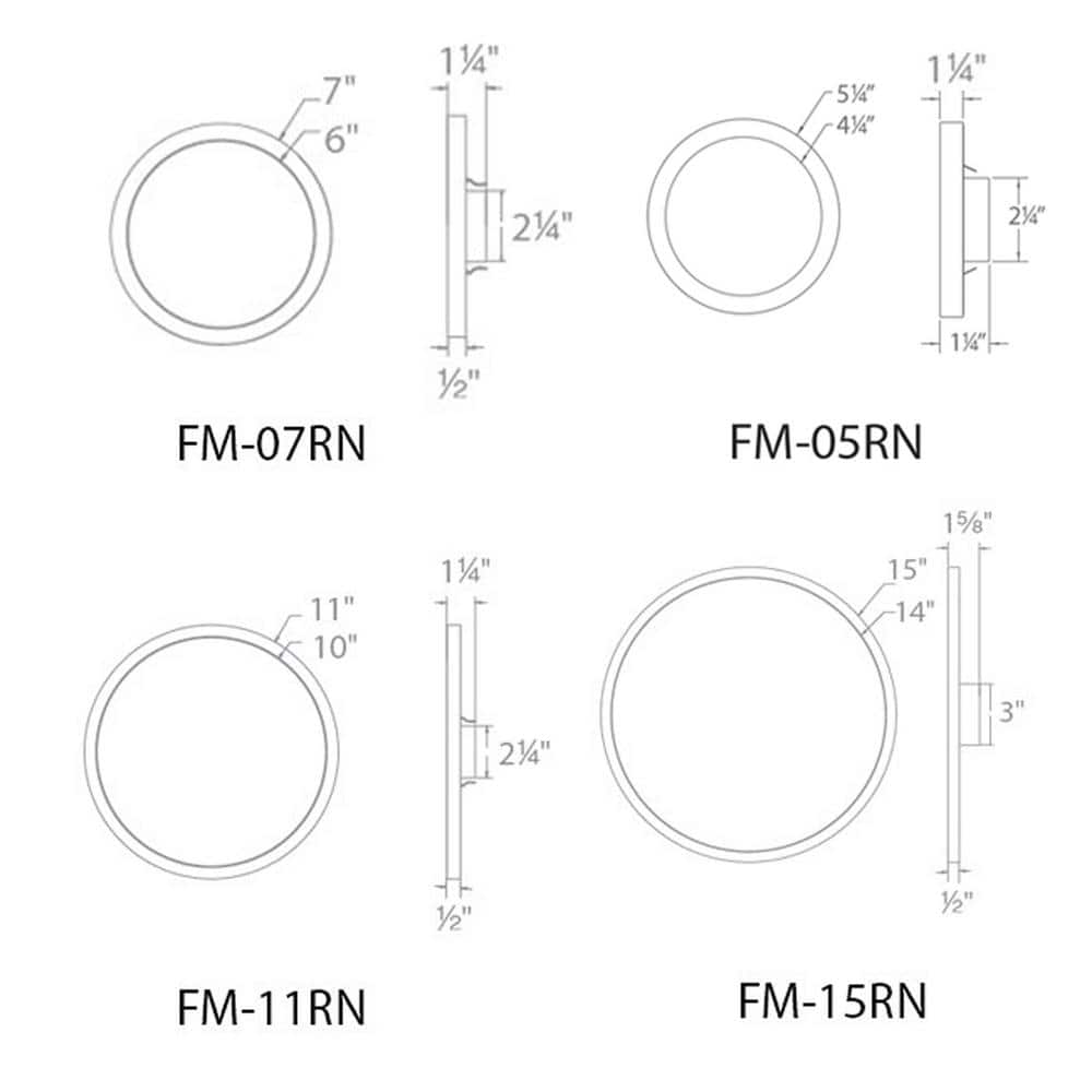 White Round 11" Glass LED Flush Mount Light