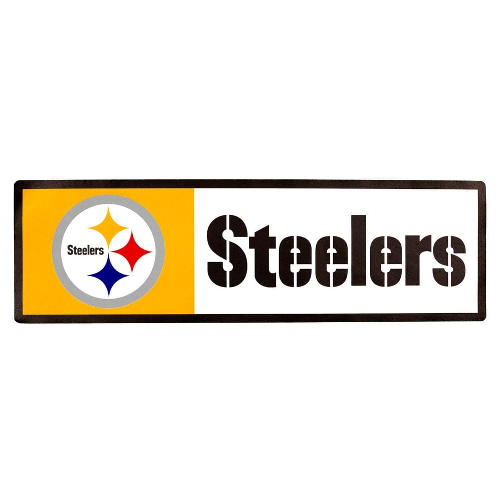 Applied Icon Nfl Pittsburgh Steelers Outdoor Step Graphic Nfsg2601 The Home Depot