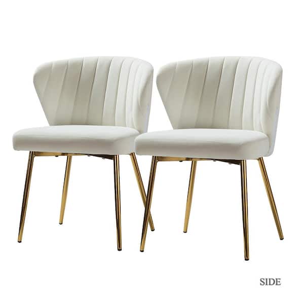 Ivory Tufted Dining Chairs 54, Mereen Ivory Upholstered Dining Chair