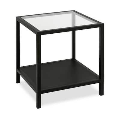 Square Glass End Tables Accent, Square Glass End Table