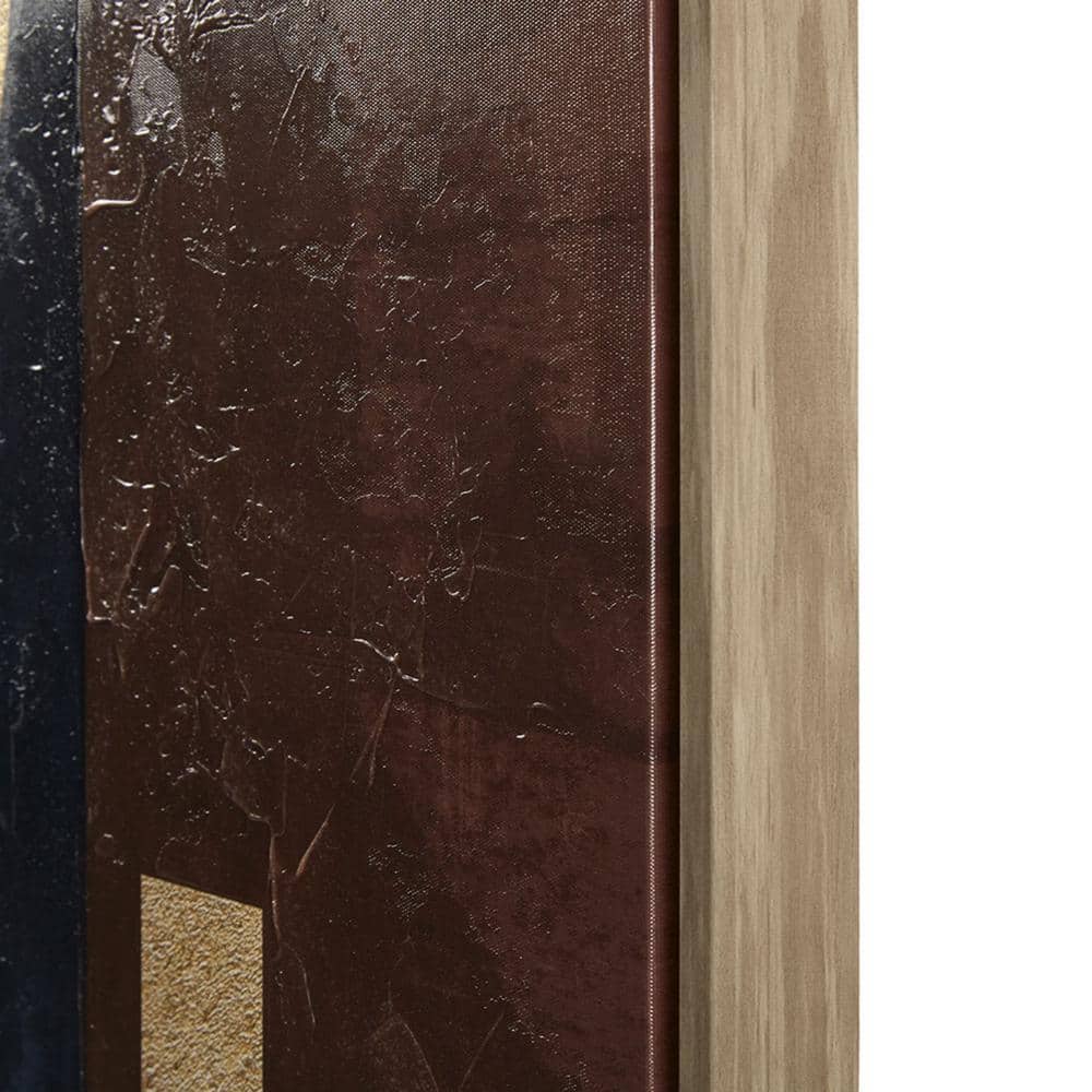 Jeweled Geo Hand-Embellished Abstract Framed Canvas Wall Art Set