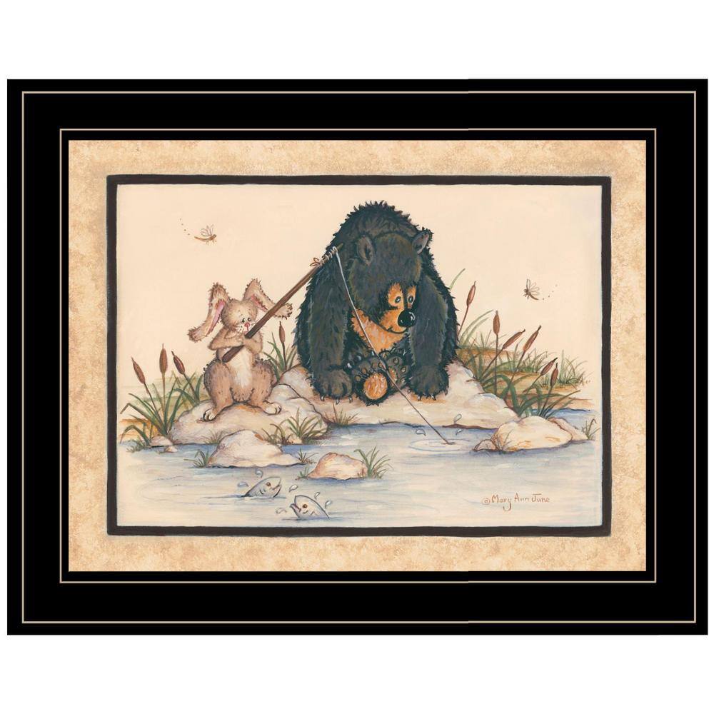 Charlie Gone Fishing 1-Piece Framed Wall Art 15 in. x 19 in. price history on PriceWatchPro