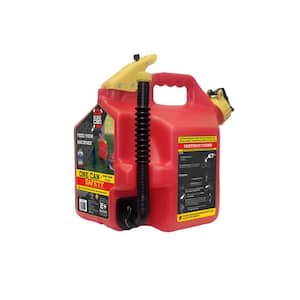 2+ Gallon Gasoline Type II Safety Can Red with Rotating Flexible Spout