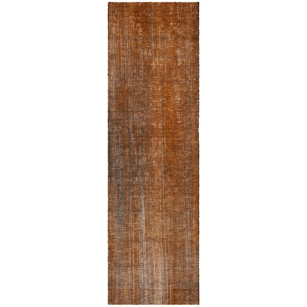 Dream Shag Premium Machine Washable Abstract ADS552 Paprika 2 ft. x 7 ft. Runner Rug