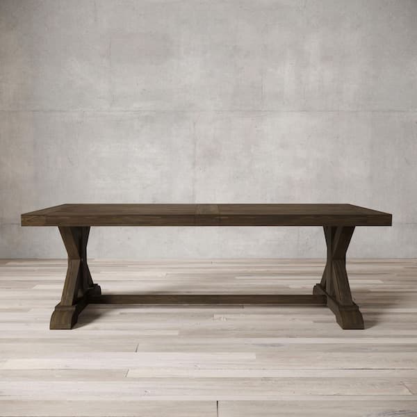 Madera 120 in. Salvaged Espresso Wood Rectangle Dining Table