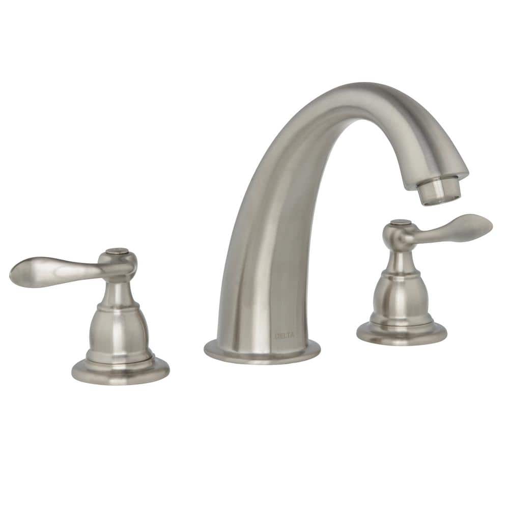 Elegant 16" Stainless Steel Classic Widespread Deck Mounted Faucet