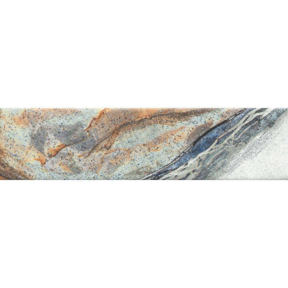 Amala 3x12 Glossy Porcelain Patterned Wall Tile