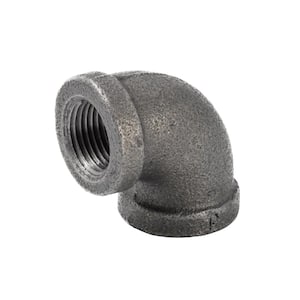 3/8 in. Black Malleable Iron 90 Degree FPT x FPT Elbow Fitting
