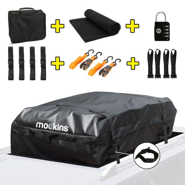 Mockins MA-69 25 cu. ft. Waterproof Rooftop Carrier Bag Capacity Storage Roof Bag Use With Or Without Racks/Bars Accessories Included - 1