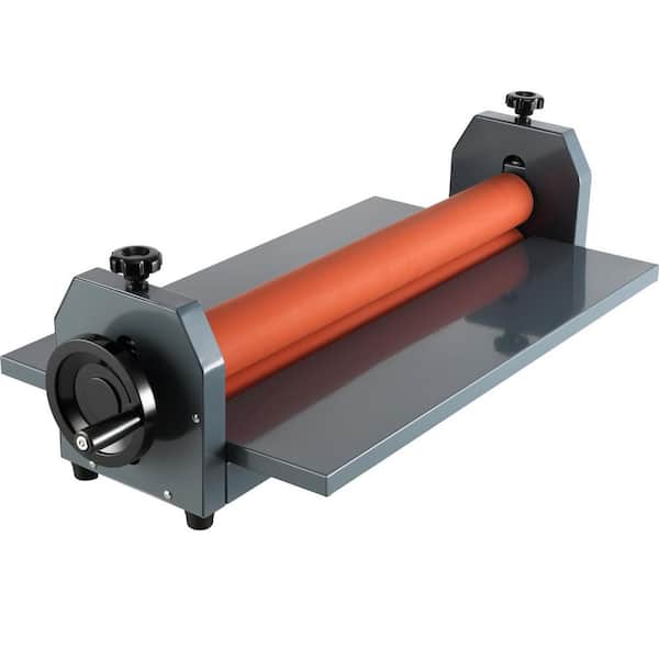 SKYSHALO Laminator Machine Gray Food Vacuum Sealer with 10 mm Manual Vinyl Photo Film Cold Laminator Hand Crank Pressure Cold
