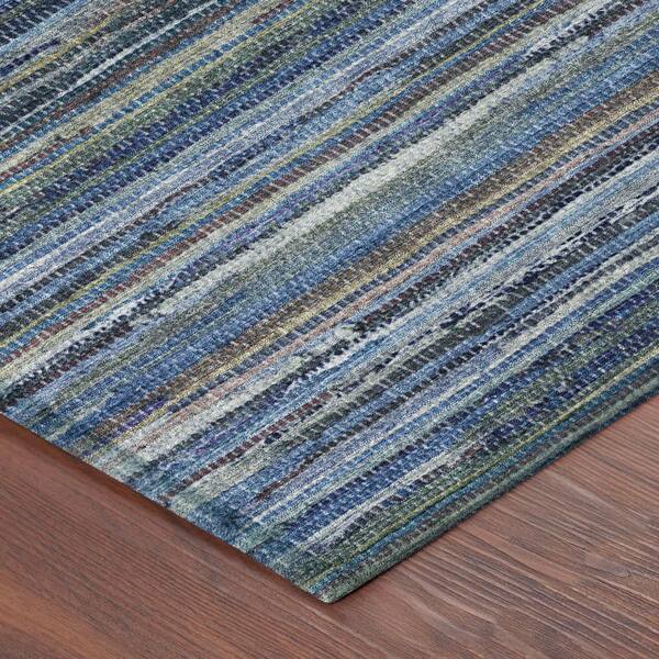 Chantille Machine Washable Indoor/Outdoor Abstract ACN2717 Blue 2 ft. x 3 ft. Accent Rug