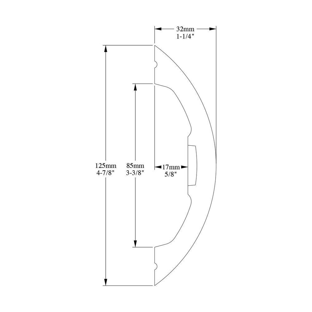 Primed White Polyurethane Crown Moulding Panel, 78 inches