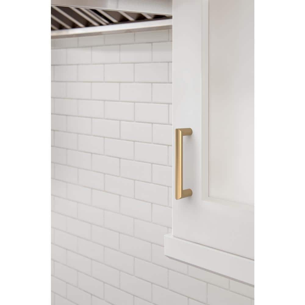 Champagne Bronze 3-3/4 inch Modern Bar Cabinet Pull