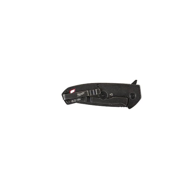 Milwaukee - 3 in. Hardline D2 Steel Smooth Blade Pocket Folding Knife & 3 in. Hardline D2 Steel Serrated Blade Pocket Folding Knife