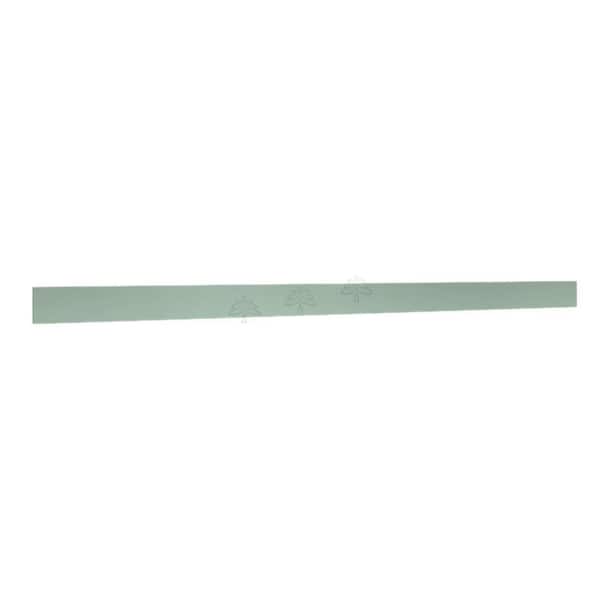 Slim Shaker 96 in. W x 0.25 in. D x 4.5 in. H in Green Toe Kick