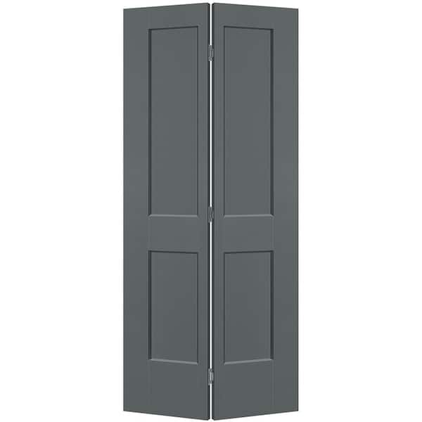 Masonite 36 in. x 80 in. 2-Panel Logan Hollow Core Cordite Molded Composite Bi-Fold Door