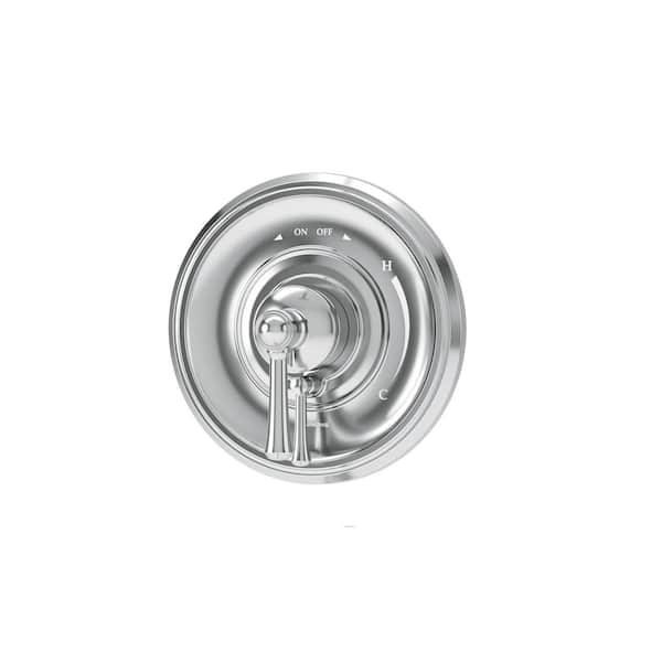 Symmons Braston Wall Mounted Shower Valve Trim with Volume Control Lever in Polished Chrome (Valve Not Included)