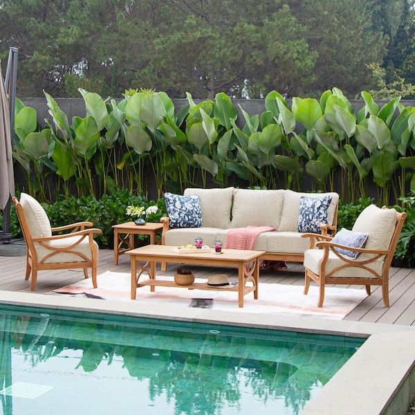 Cambridge Casual Harbor 5-Piece Premium Indonesia Teak Wood Patio ...