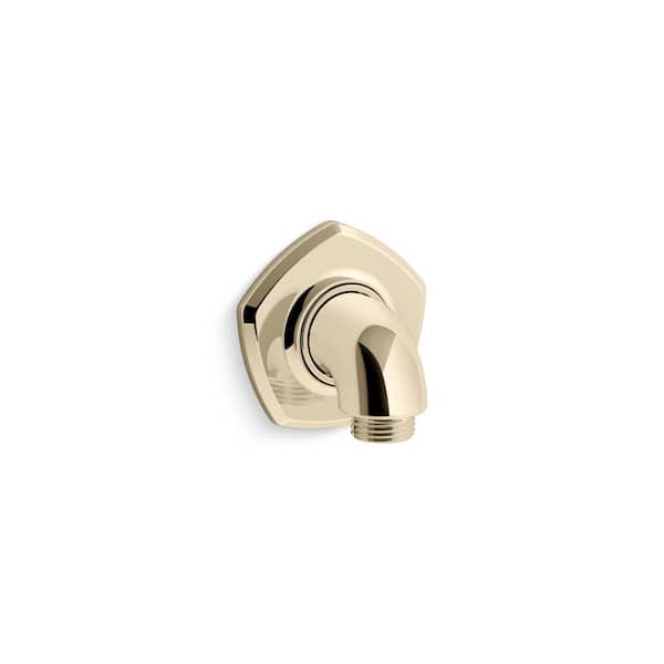 Occasion 1/2 in. 90-Degree Wall-Mount Metal Supply Elbow in Vibrant French Gold