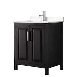 Daria 30 in. W x 22 in. D x 35.75 in. H Single Bath Vanity in Dark Espresso with Carrara Cultured Marble Top