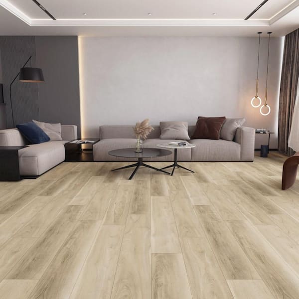 Hydrostop Quiet Deck 20 MIL x 7.1 in. W x 48 in. L Waterproof Click Vinyl Plank Flooring (23.64 sq. ft./Case)