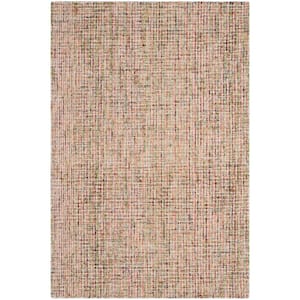 Abstract Gold/Blue 4 ft. x 6 ft. Solid Area Rug