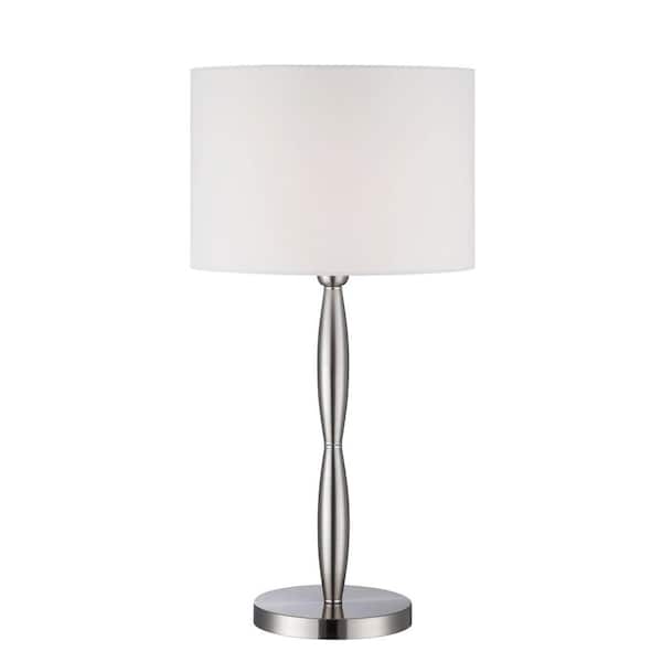 Illumine Designer 27.5 in. Stainless Steel CFL Table Lamp