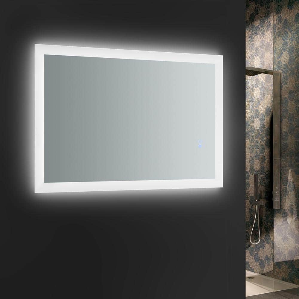 Angelo 36" x 24" Frameless LED Bathroom Vanity Mirror