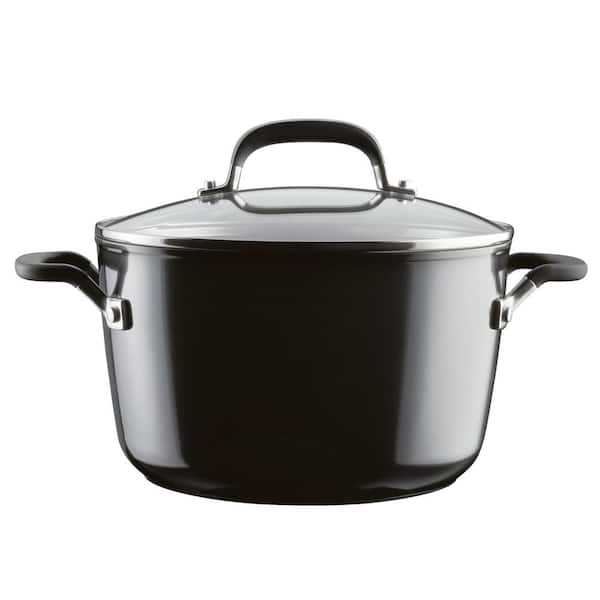 KitchenAid Cooking Pot Steel Core Enameled Onyx Black - ø 24 cm / 6 Liter