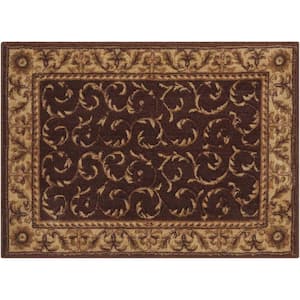 Somerset Brown doormat 2 ft. x 3 ft. Bordered Traditional Area Rug