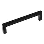 5 in. Matte Black Solid Square Cabinet Bar Drawer Center-to-Center Pulls (10-Pack)